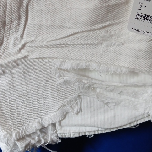 We The Free People Loving Good Vibrations Distressed Shorts NWT 27 - Picture 5 of 14